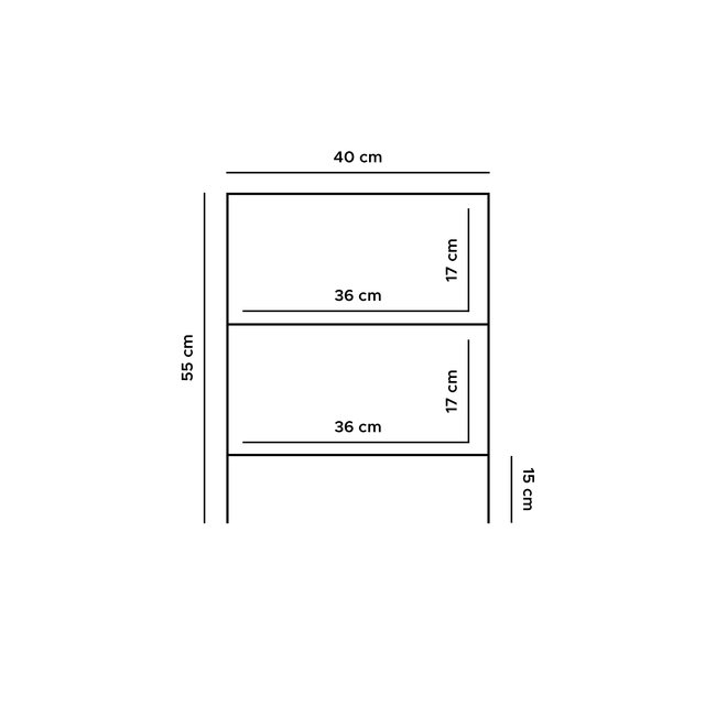 Nachtkastje Luuk | Bruin