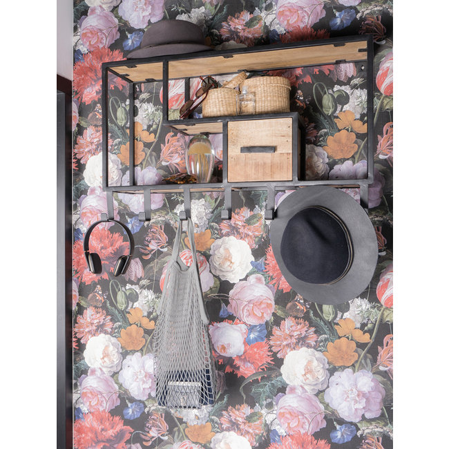 Wandkast - kapstok Moos midden | Bruin