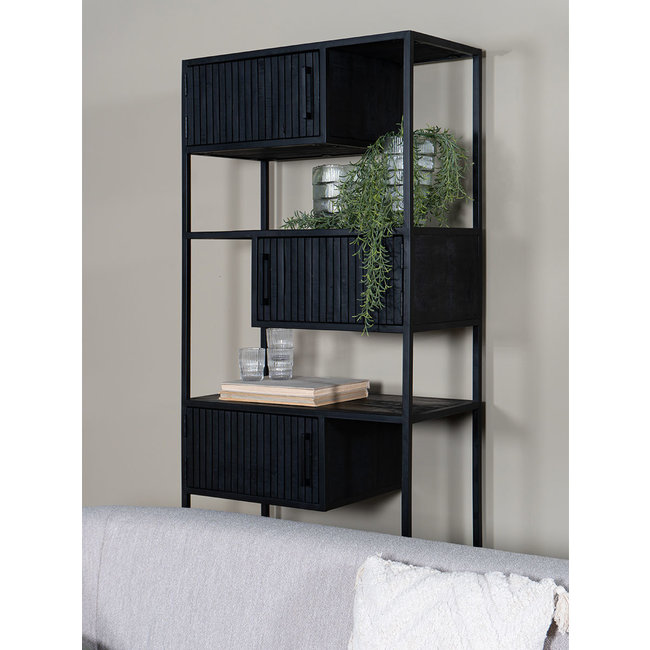 Vakkenkast Isa 210 x 80 | Zwart