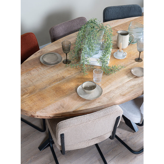 Eetkamertafel Viev Ovaal 200 | Bruin