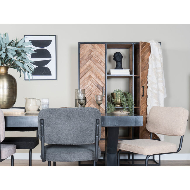 Eetkamerstoel Saar - Teddy | Grijs