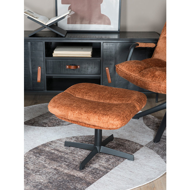 Fauteuil Rik met armleuning Fusion | Roestbruin