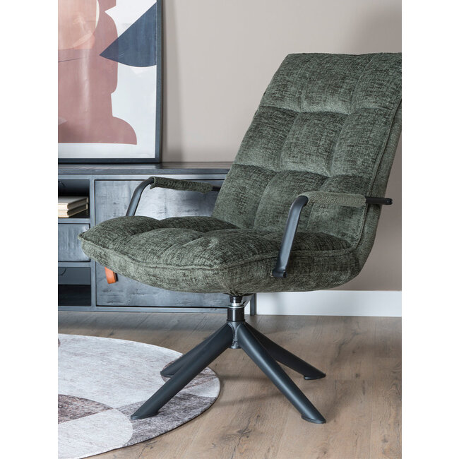 Fauteuil Rik met armleuning Fusion | Groen