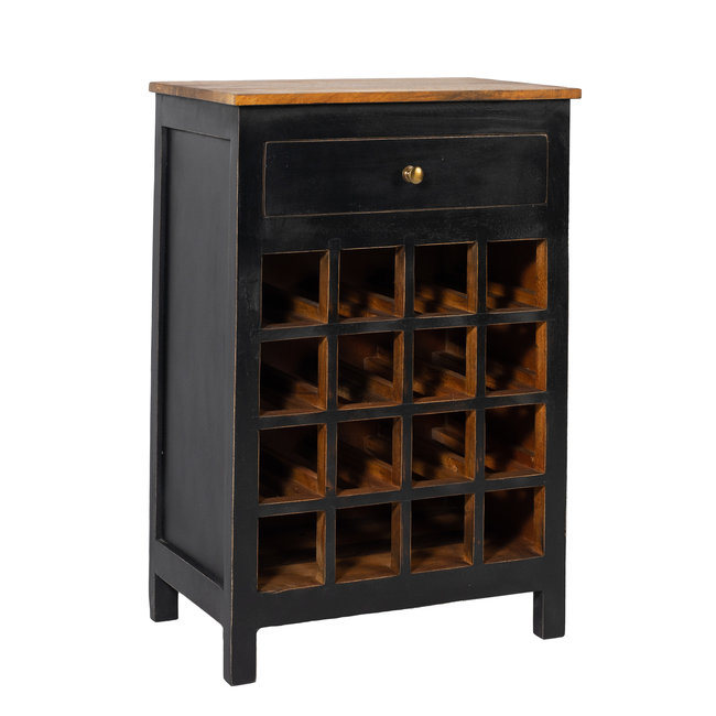 Industriële flessenkast 2.0 | Zwart