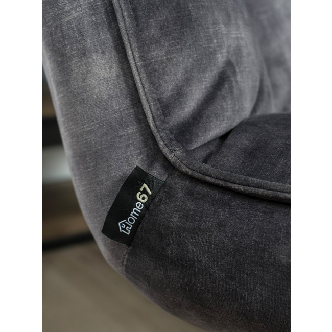 Fauteuil Rik Adore Velvet | Grijs