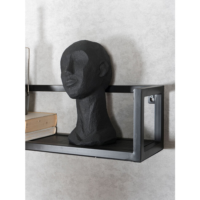 Wandplank Vintage Zwart Mangohout 140 cm