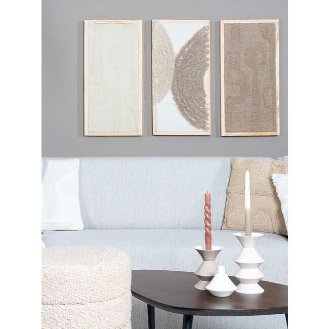 Wanddecoratie Devin Naturel - Wool Hanging 40 x 80 cm