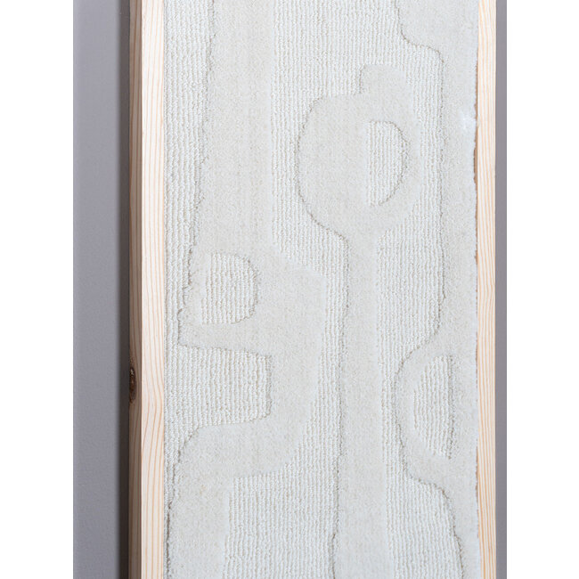 Wanddecoratie Devin Naturel - Wool Hanging 40 x 80 cm