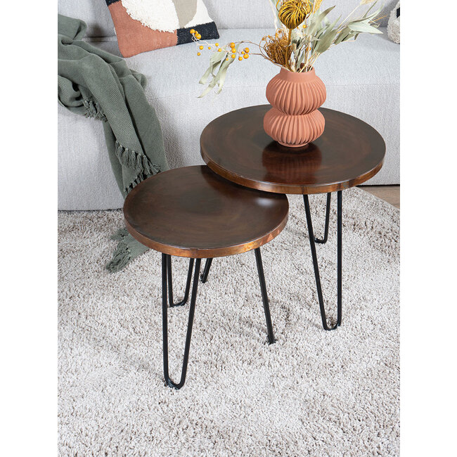Salontafel Palma - 49 x 49 cm - Copper