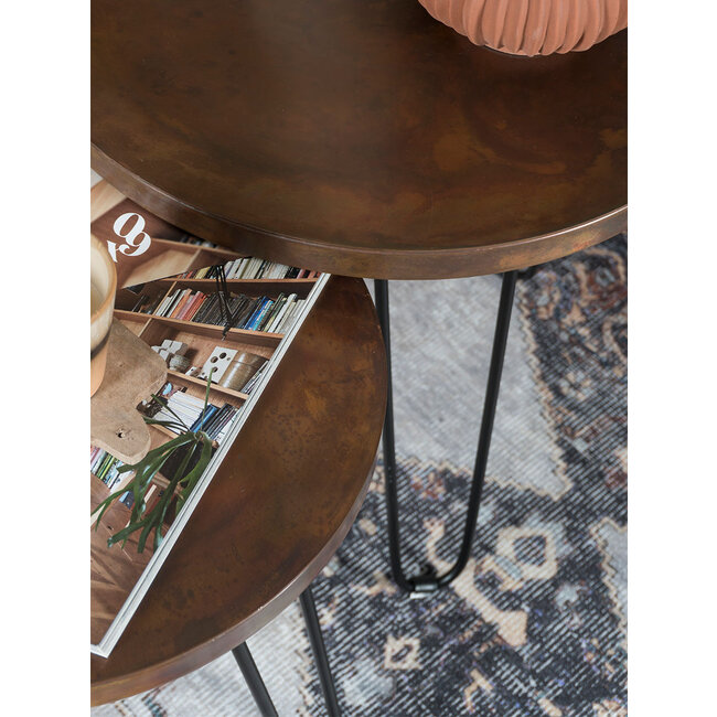 Salontafel Palma - 49 x 49 cm - Copper