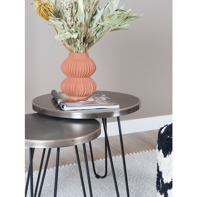 Salontafel Palma - Set van 2 - Nickel