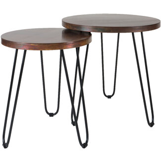 Rootsmann Salontafel Palma - Set van 2 - Copper