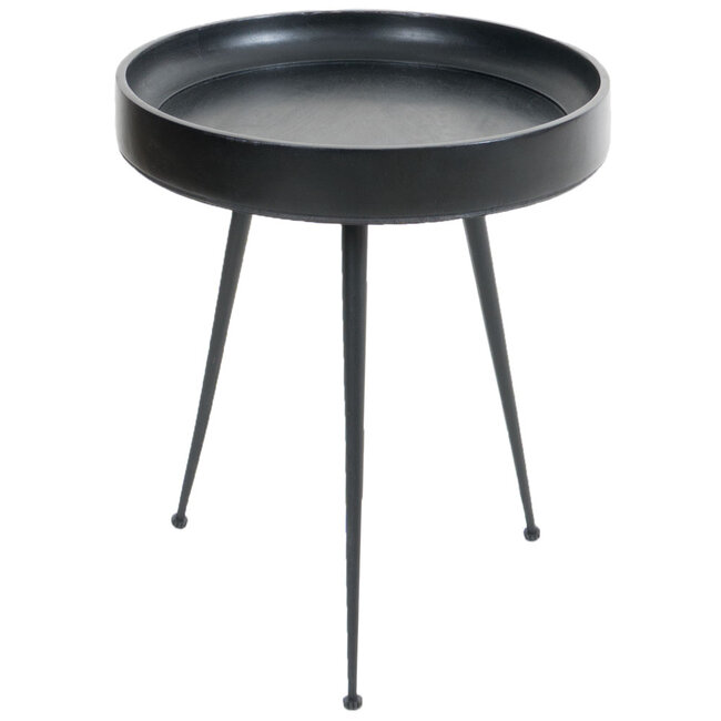 Salontafel Sarno Zwart 40 x 40 cm