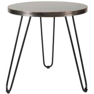 Rootsmann Salontafel Palma - 49 x 49 cm - Nickel