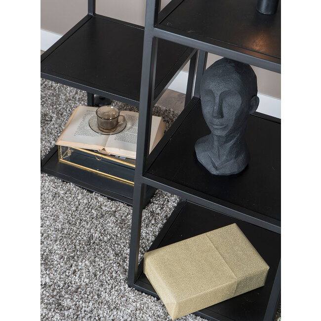 Vloerlamp Vintage Zwart Mangohout 120 cm