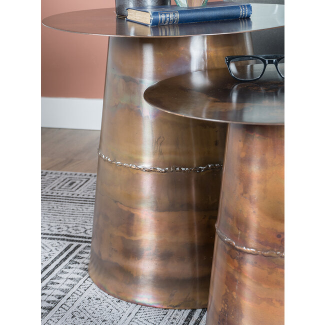 Salontafel Comterra - 49 x 49 cm - Copper