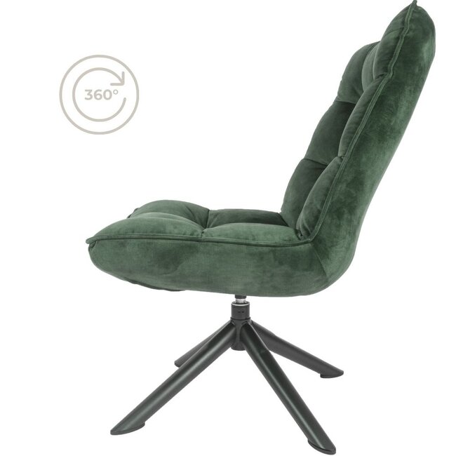 Fauteuil Rik Adore Velvet | Groen
