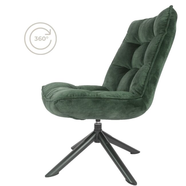 Fauteuil Rik Adore Velvet | Groen