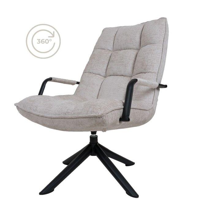 Fauteuil Rik met armleuning Fusion | Beige