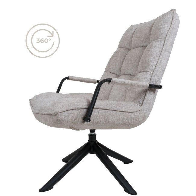 Fauteuil Rik met armleuning Fusion | Beige