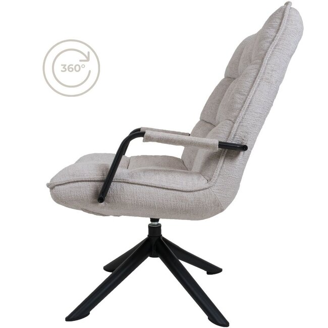 Fauteuil Rik met armleuning Fusion | Beige