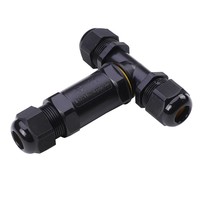 Cable connector T-shape IP68 waterproof