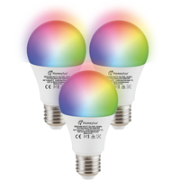Satz von 3 E27 SMART LED Lampen RGBWW Wifi 7 Watt 470lm Dimmbar