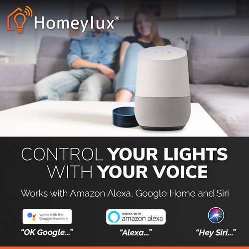 Homeylux Homeylux® E27 Smart WIFI LED Lamp RGBWW 10 Watt  806lm A60 Dimbaar App Compatibel