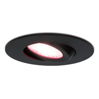 Smart LED downlight Napels black 8 Watt RGBWW IP65 tiltable