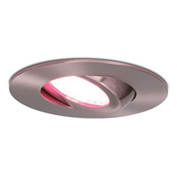 Smart LED downlight Napels Stainless Steel 8 Watt RGBWW IP65 tiltable