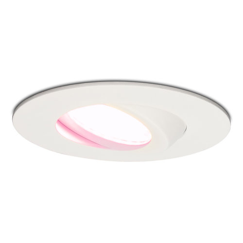 Hoftronic smart Smart LED inbouwspot Napels wit 8 Watt RGBWW IP65 kantelbaar