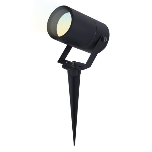 Hoftronic smart Smart WiFi LED Gardenspike Spikey aluminium black RGBWW IP65