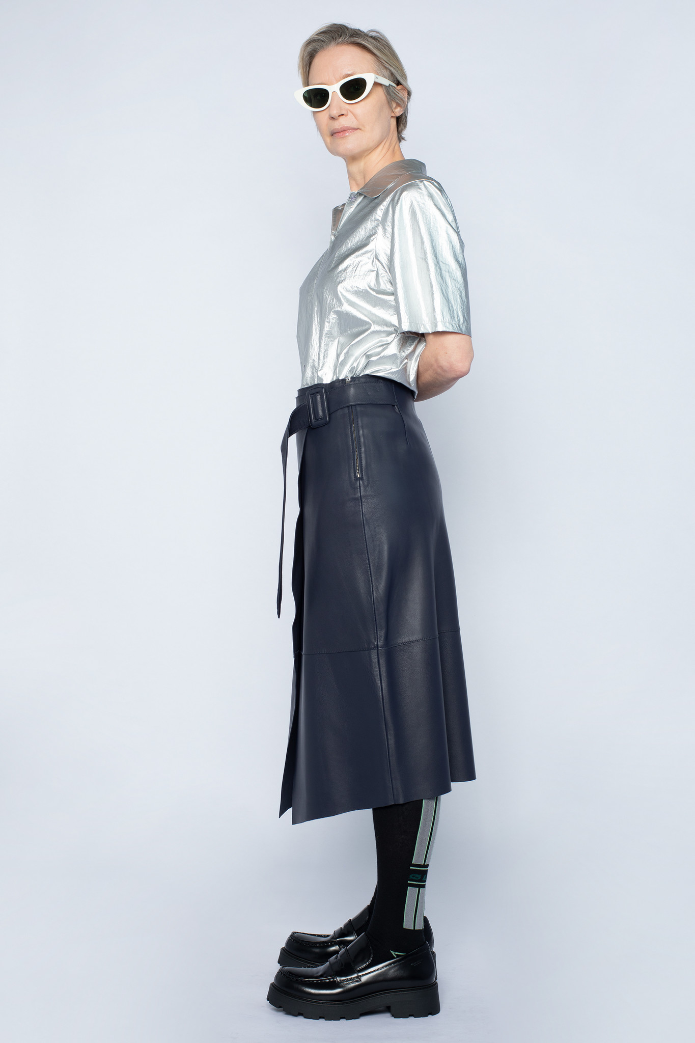 Alba Leather Skirt