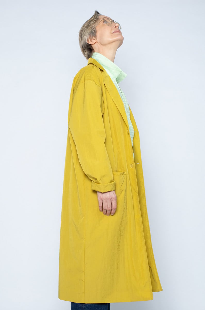 long nylon coat