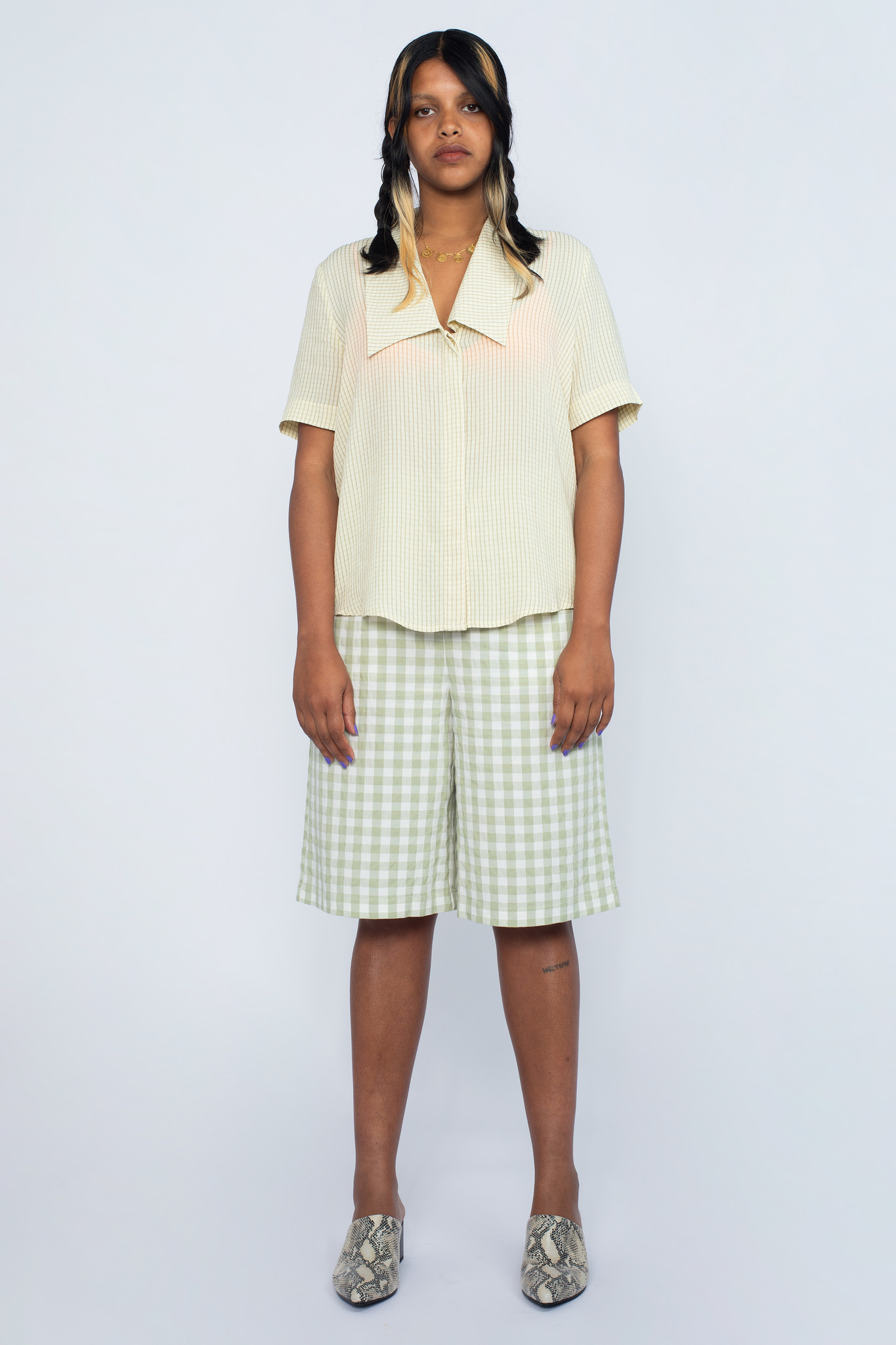Gingham Short
