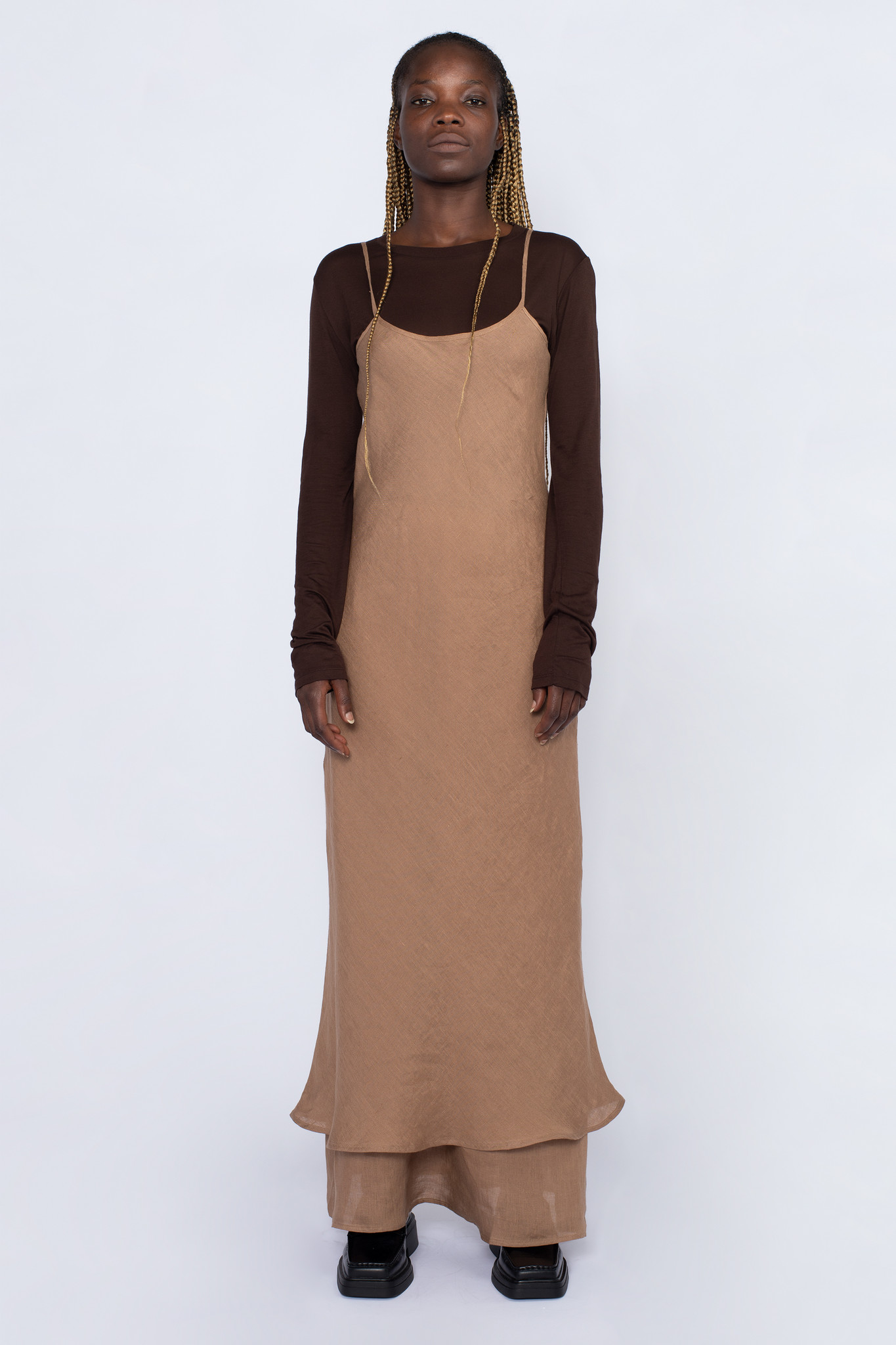 Baserange Dydine dress リネン キャミワンピース