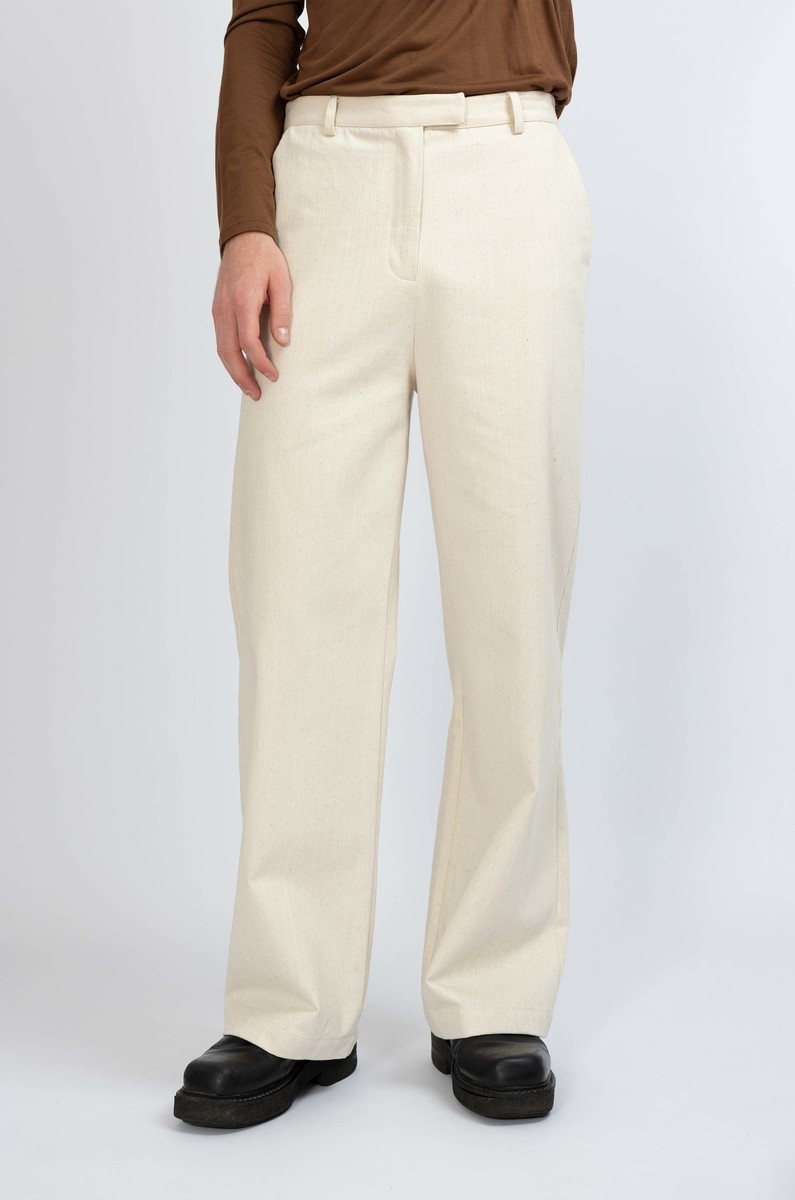 Another Label Marlene Pants Beige - Shelter