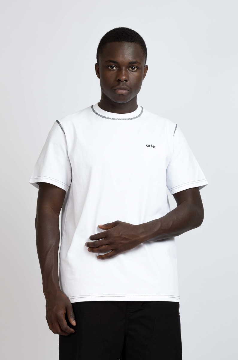 Arte Arte Turner Contrast T-Shirt White