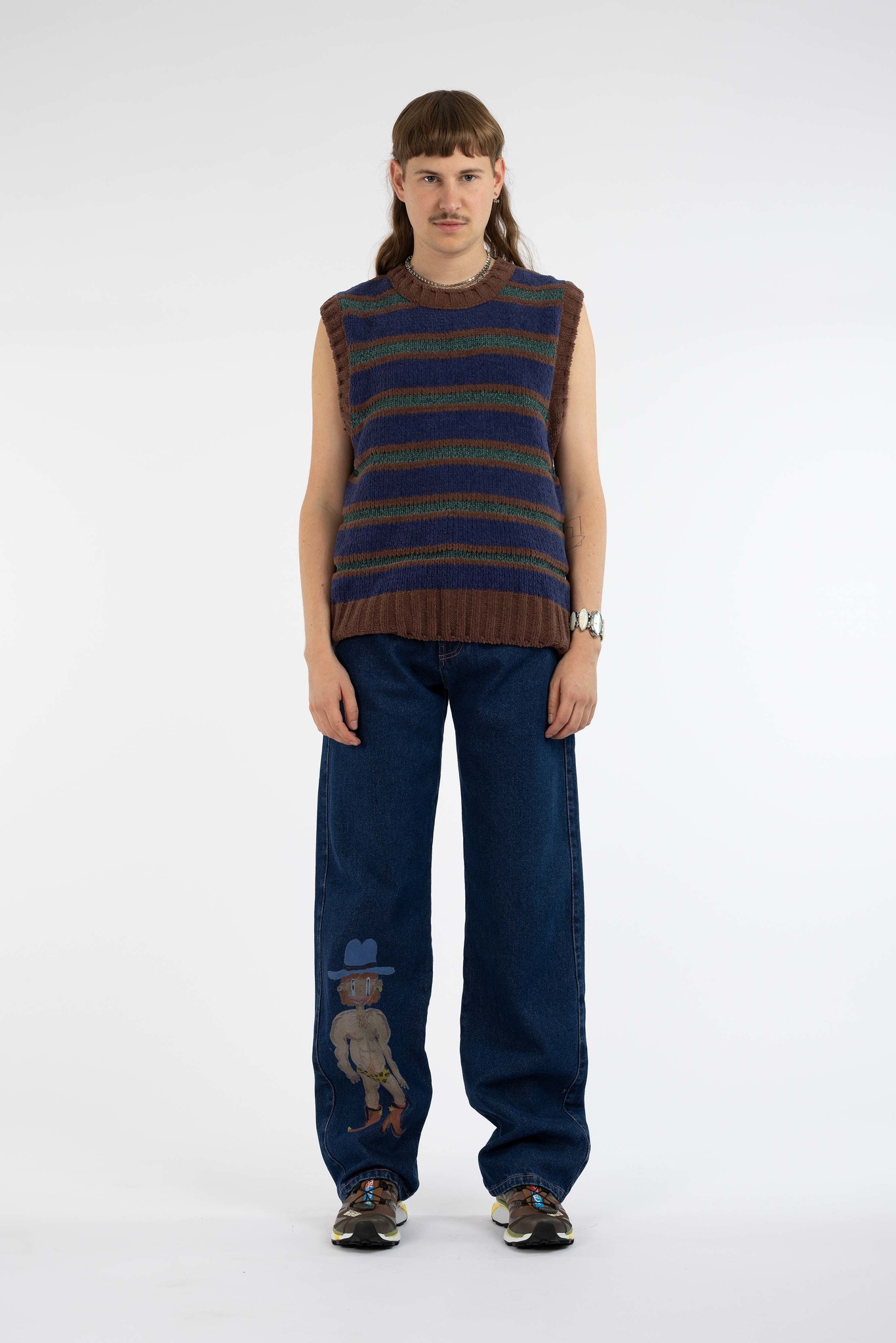 Clit Eastwood Pants Washed Blue
