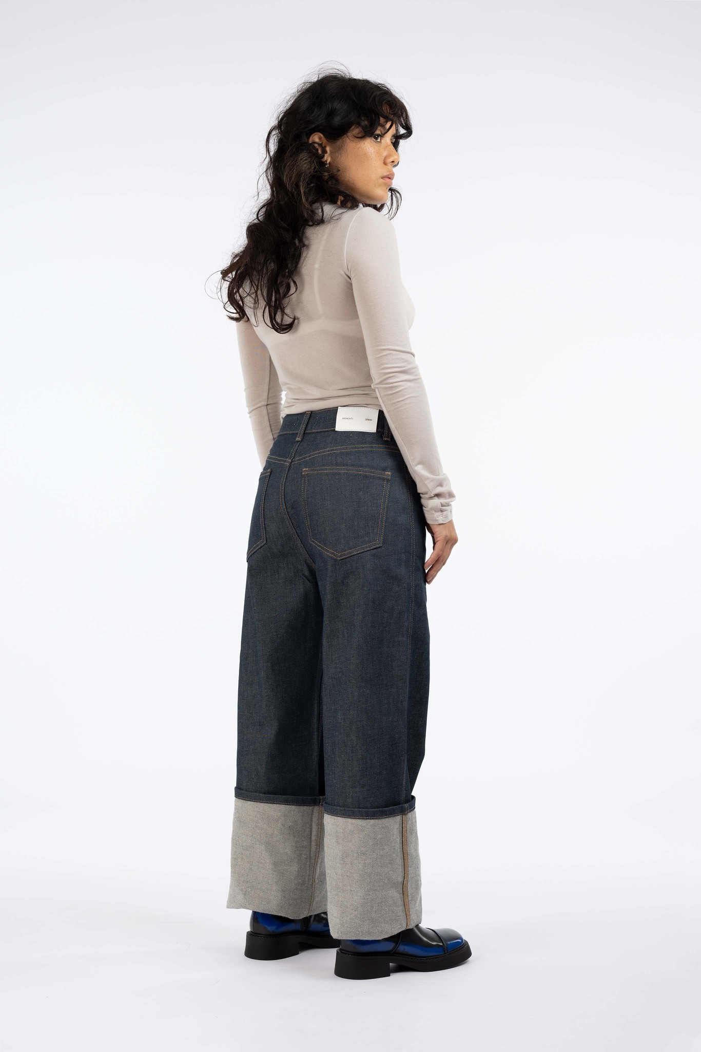 Indigo Straight Denim Pants