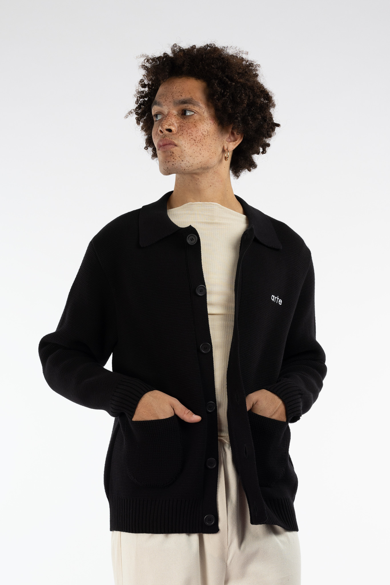 Kyle Pocket Knit Black