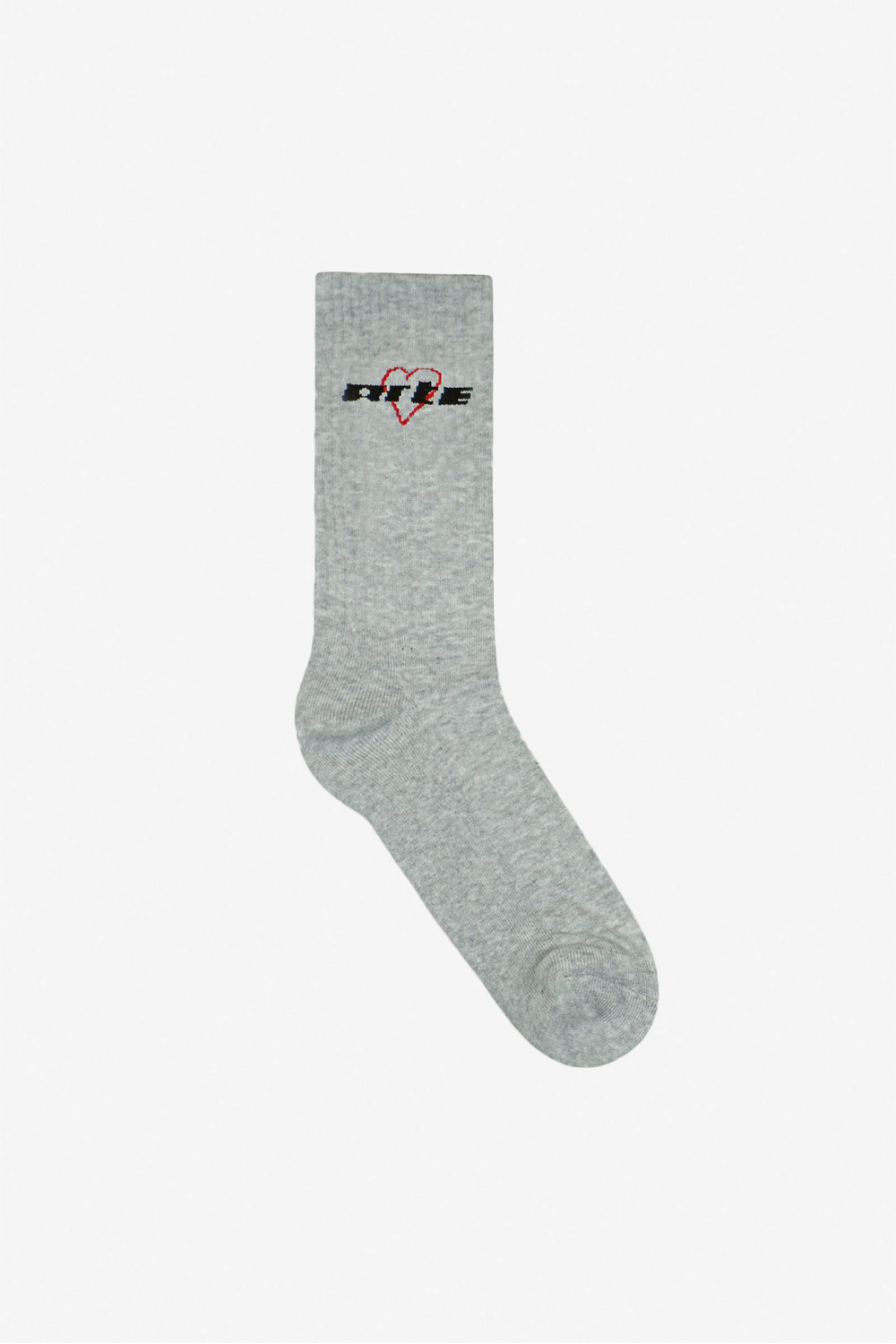 Paly Heart Socks Grey