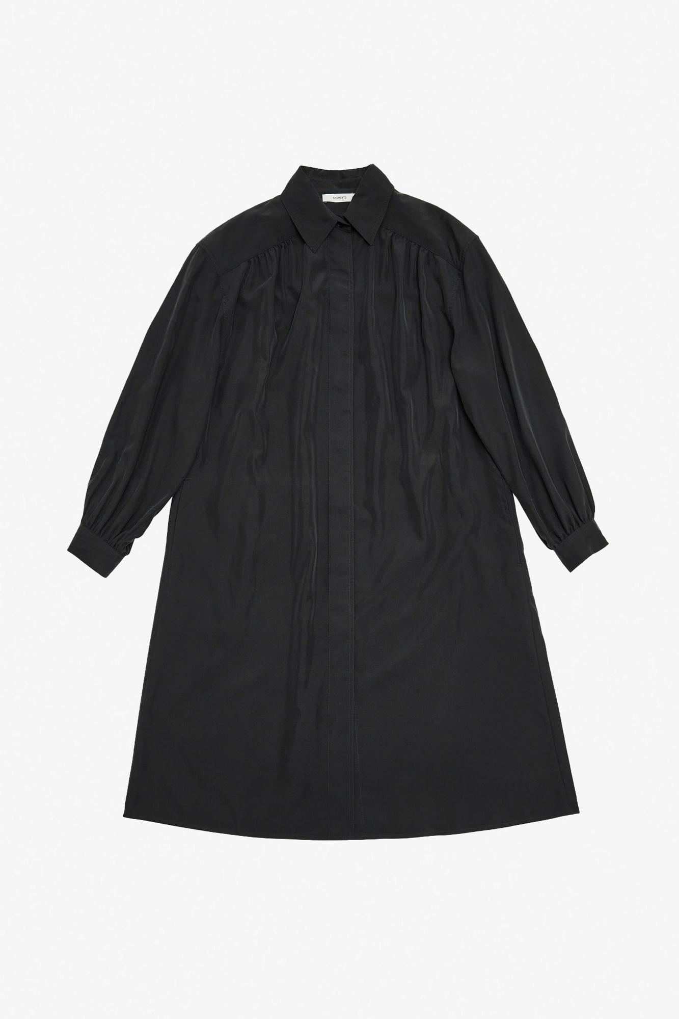 Tencel Shirt Dress Black
