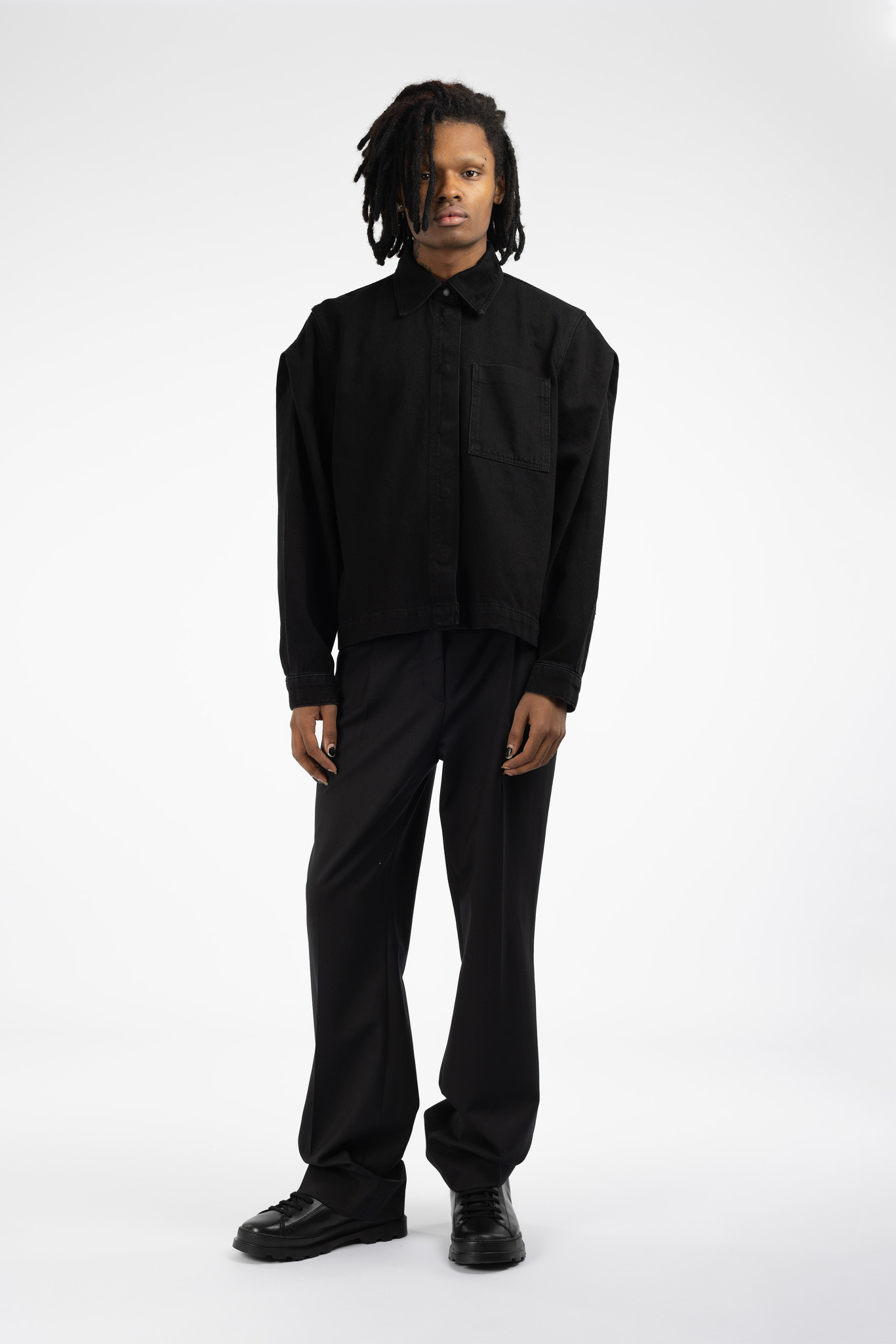 Steppa Denim Shirt Black Washed