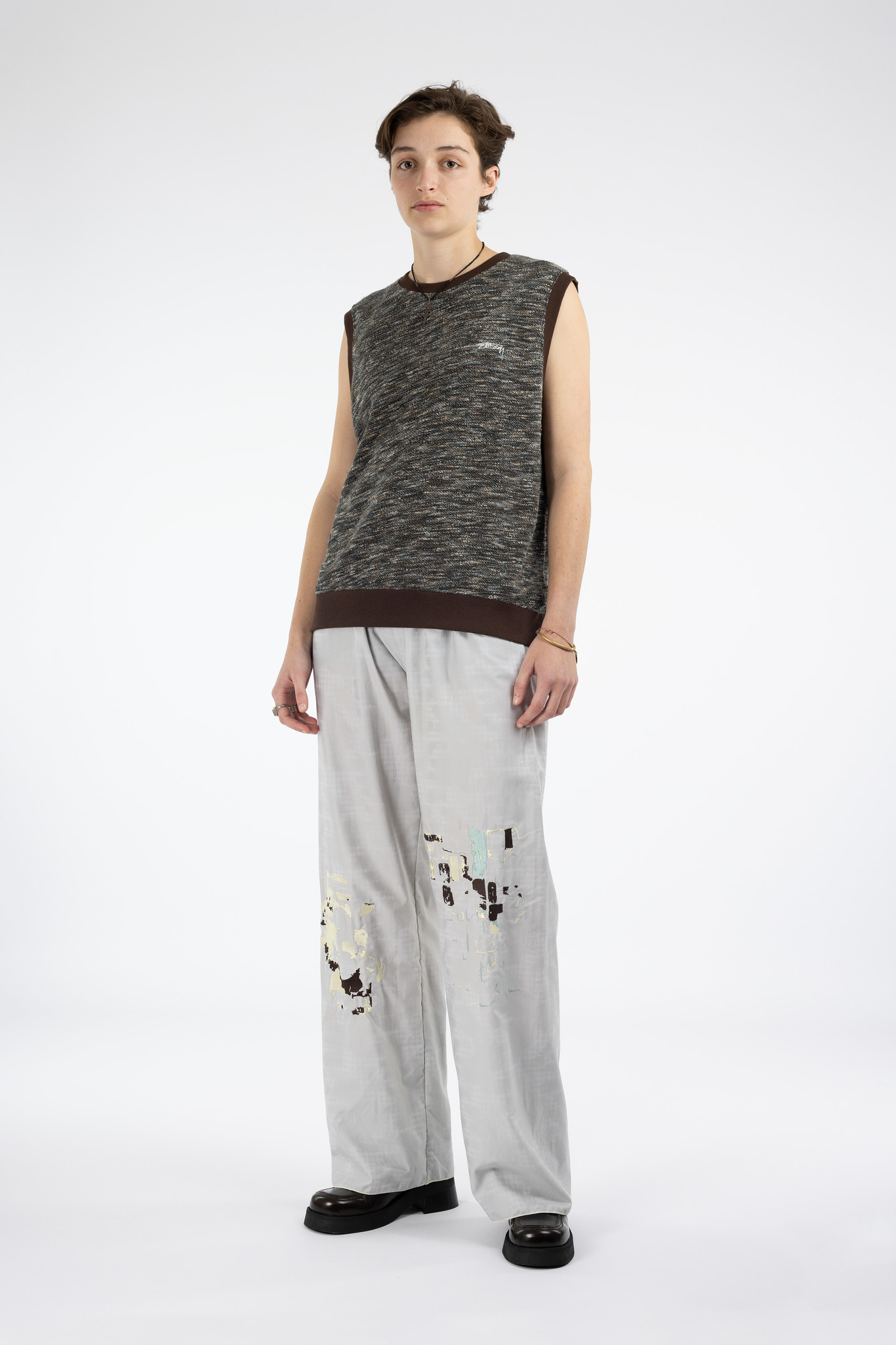Marled Knit Vest Multi