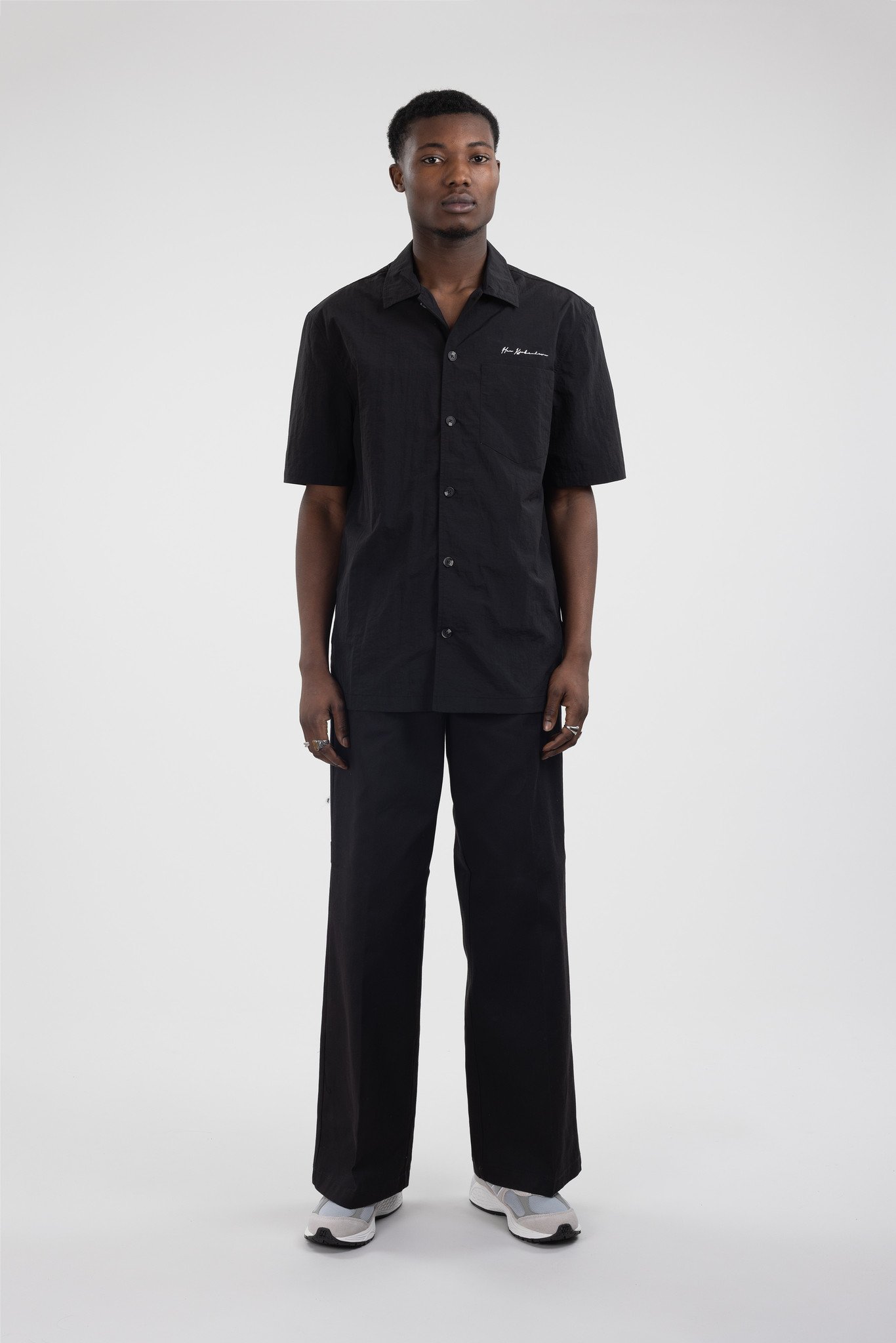 Nylon Summer Shirt SS Black