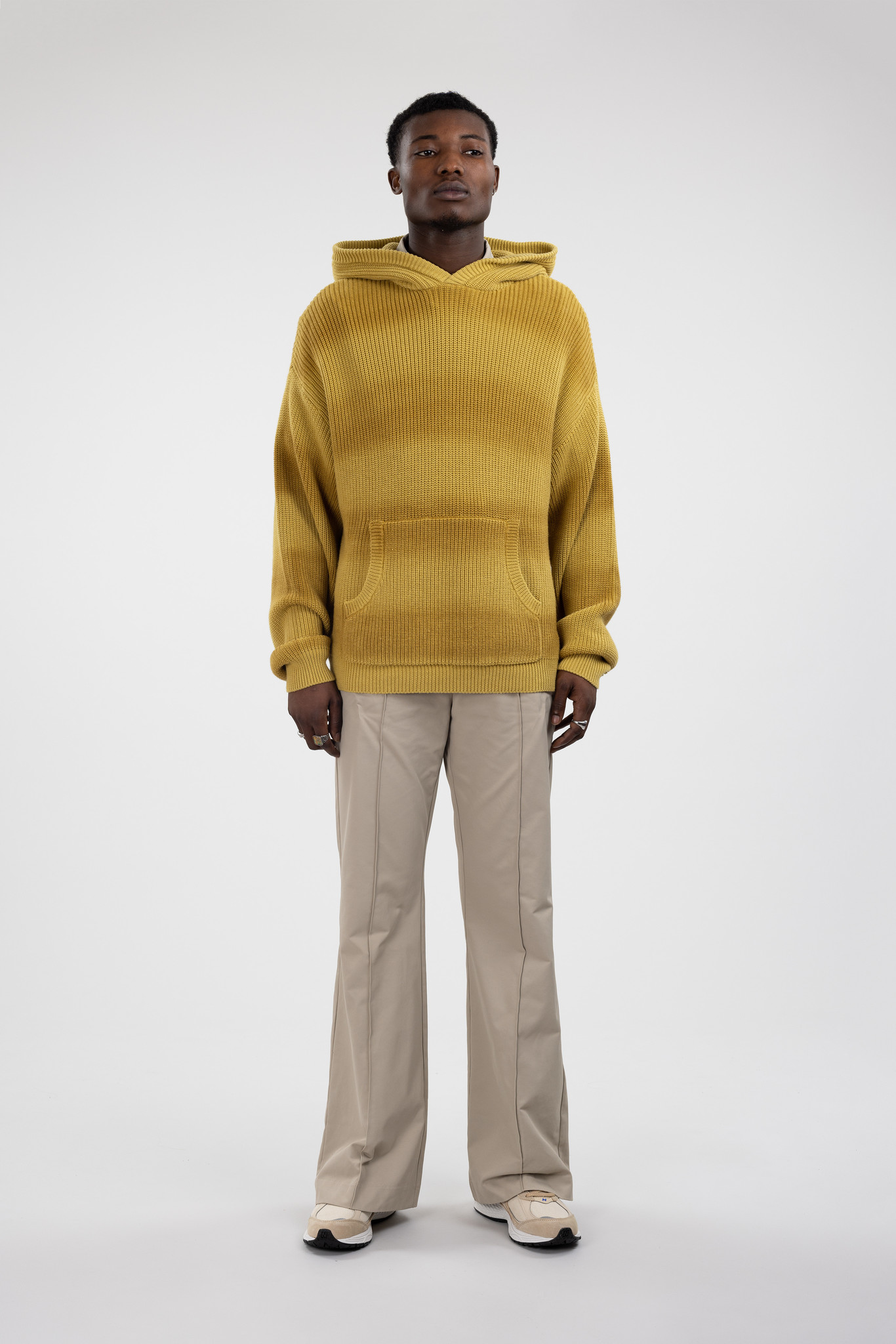 Spray Dyed Hoodie Tan