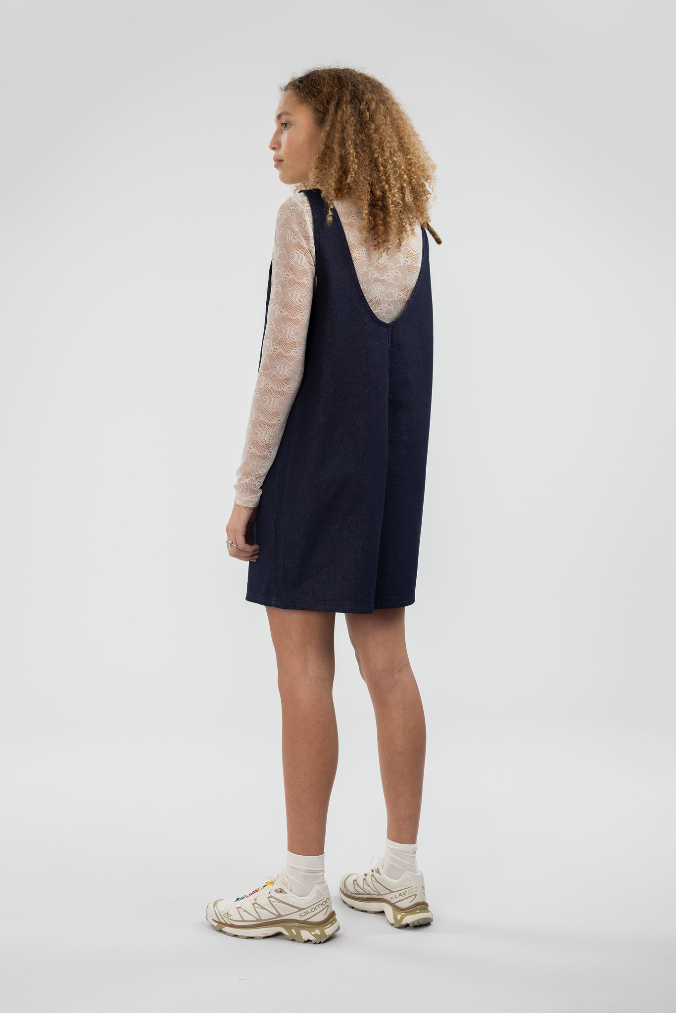 Tank Romper Raw Blue Denim