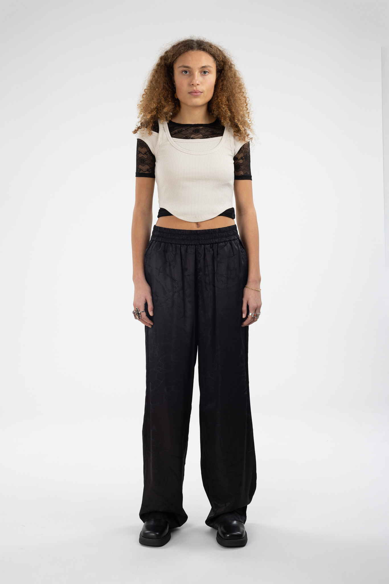 Two Layer Tank Top Light Sand