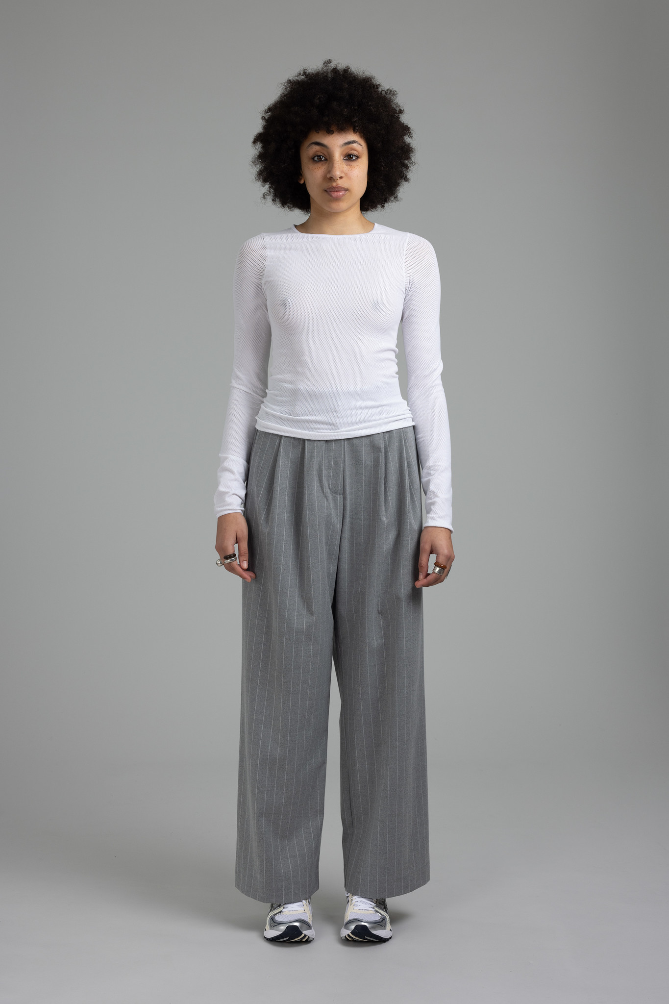 Lau Tailor Pant Grey Stripe